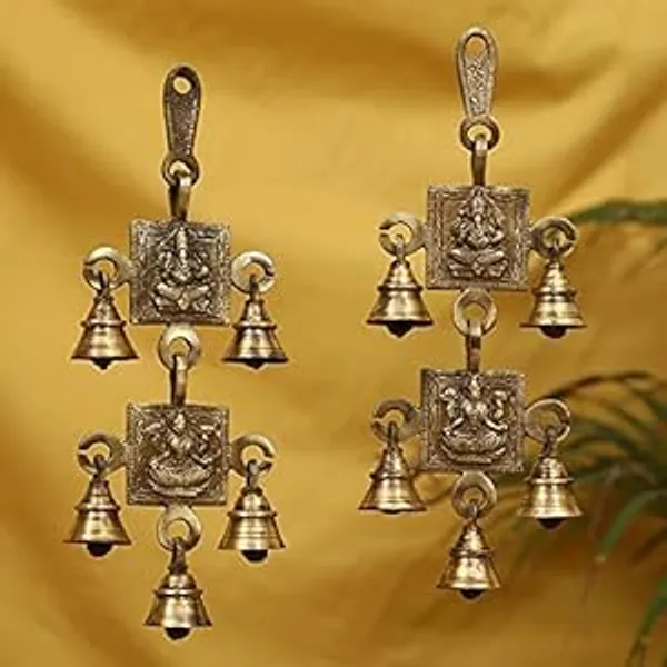Antique_Brass_Hanging_Bells_For_Pooja_Gift_Home_Decor_With_3_Ghanti_Handmade_Puja_Article_For_Diwali_Festival_Vastu_Lakshmi_Ganesh_Pack_Of_7
