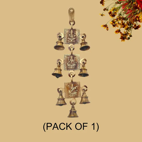 Laksmi_Ganesh_Saraswati_Bell_Pair_Antique_Brass_Hanging_Bells_For_Pooja_Gift_Home_Decor_With_Ghanti_Handmade_Puja_Article_For_Festival_Vastu_Navratri_Pack_Of_1