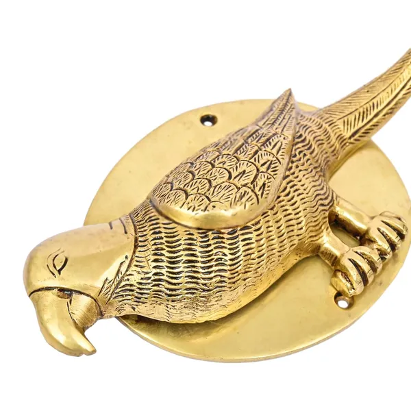 Brass_Parrot_Door_Knock_For_Main_Door_Antique_Finish_Standard_Size_Elegant_Home_Entrance_Decor_Durable_Stylish_Front_Door_Accessory_Pack_Of_1