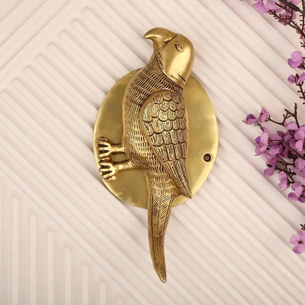 Brass_Parrot_Door_Knock_For_Main_Door_Antique_Finish_Standard_Size_Elegant_Home_Entrance_Decor_Durable_Stylish_Front_Door_Accessory_Pack_Of_1