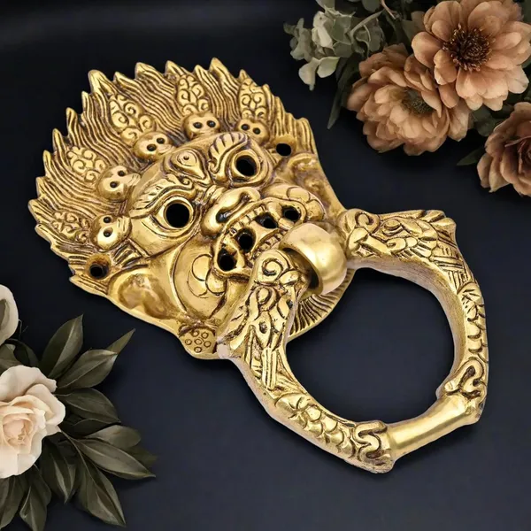 Brass_Mask_Door_Knock_For_Main_Door_Antique_Finish_Standard_Size_Elegant_Home_Entrance_Decor_Durable_Stylish_Front_Door_Accessory_Pack_Of_1
