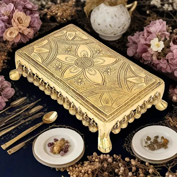 Brass_Pooja_Chowki_Traditional_Puja_Pedestal_Decorative_Brass_Chowki_For_Home_Temple_Festive_Rituals_Elegant_Design_For_Religious_Ceremonies_Spiritual_Decor_4_Pack_Of_1