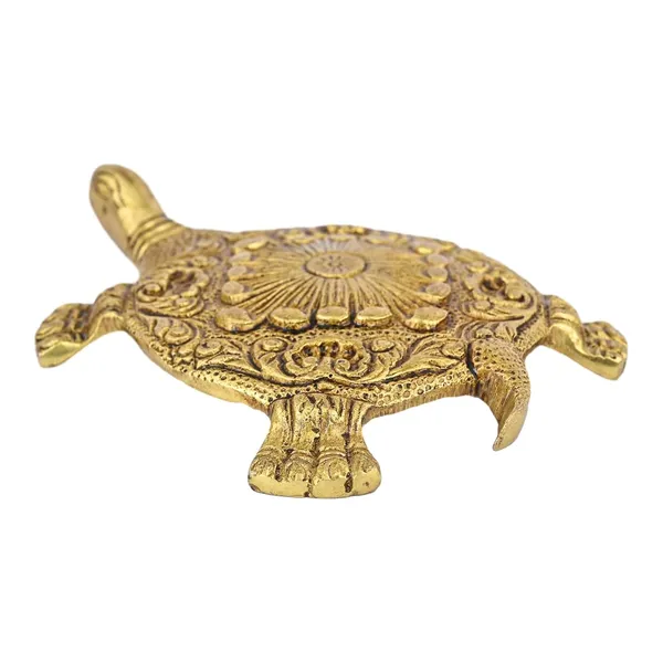 Brass_Turtle_For_Good_Luck_Home_Vastu_Pooja_Puja_Mandir_Table_Decor_Showpiece_And_Gift_Items_Collectible_Handicraft_Art_Anitique_Color_3