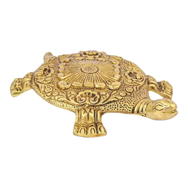 Brass_Turtle_For_Good_Luck_Home_Vastu_Pooja_Puja_Mandir_Table_Decor_Showpiece_And_Gift_Items_Collectible_Handicraft_Art_Anitique_Color_3