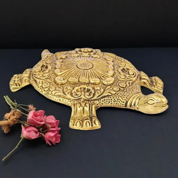 Brass_Turtle_For_Good_Luck_Home_Vastu_Pooja_Puja_Mandir_Table_Decor_Showpiece_And_Gift_Items_Collectible_Handicraft_Art_Anitique_Color_3