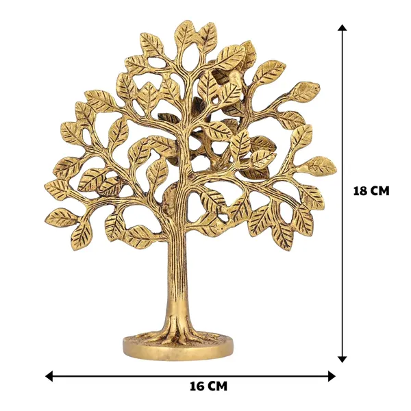 Brass_Tree_Ethnic_Design_Handmade_Statue_For_Home_Decor_Office_Counter_Decorative_Antique_Figurine_Handcrafted_Unique_Piece_For_Gift_Item_7_Inch