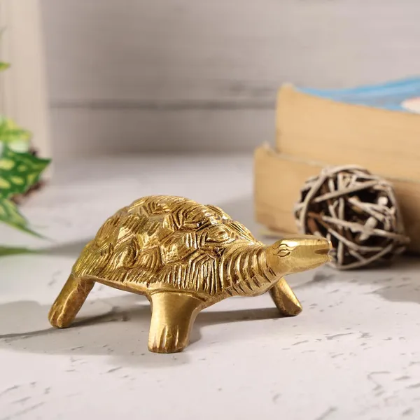 Brass_Turtle_For_Good_Luck_Home_Vastu_Pooja_Puja_Mandir_Table_Decor_Showpiece_And_Gift_Items_Collectible_Handicraft_Art_Anitique_Color_1