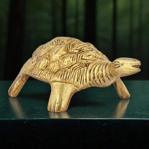Brass_Turtle_For_Good_Luck_Home_Vastu_Pooja_Puja_Mandir_Table_Decor_Showpiece_And_Gift_Items_Collectible_Handicraft_Art_Anitique_Color_1