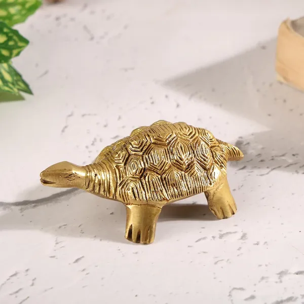 Brass_Turtle_For_Good_Luck_Home_Vastu_Pooja_Puja_Mandir_Table_Decor_Showpiece_And_Gift_Items_Collectible_Handicraft_Art_Anitique_Color_1