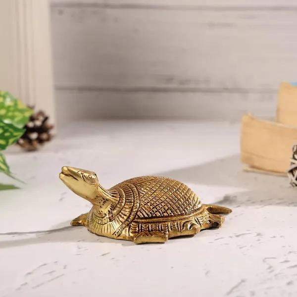 Brass_Turtle_For_Good_Luck_Home_Vastu_Pooja_Puja_Mandir_Table_Decor_Showpiece_And_Gift_Items_Collectible_Handicraft_Art_Anitique_Color_2