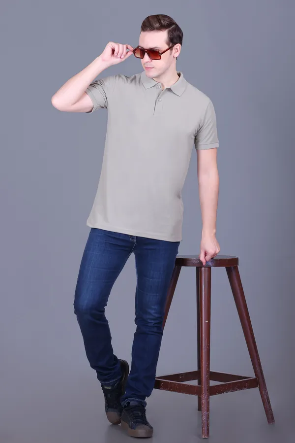 Men_Beige_Half_Sleeve_Polo_TShirt