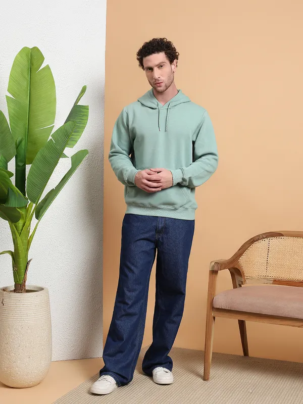 Men_Sage_Green_Pullover_Hoodie_with_Kangaroo_Pocket