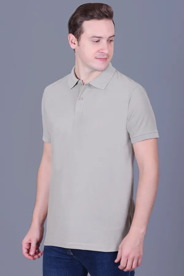 Men_Beige_Half_Sleeve_Polo_TShirt
