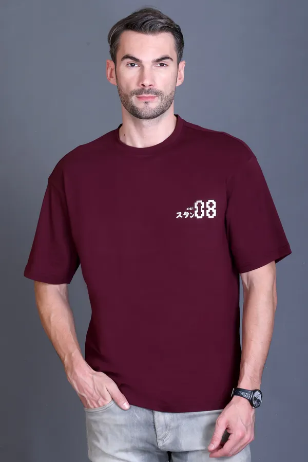 Maroon_Oversized_TShirt_with_Print_for_Men