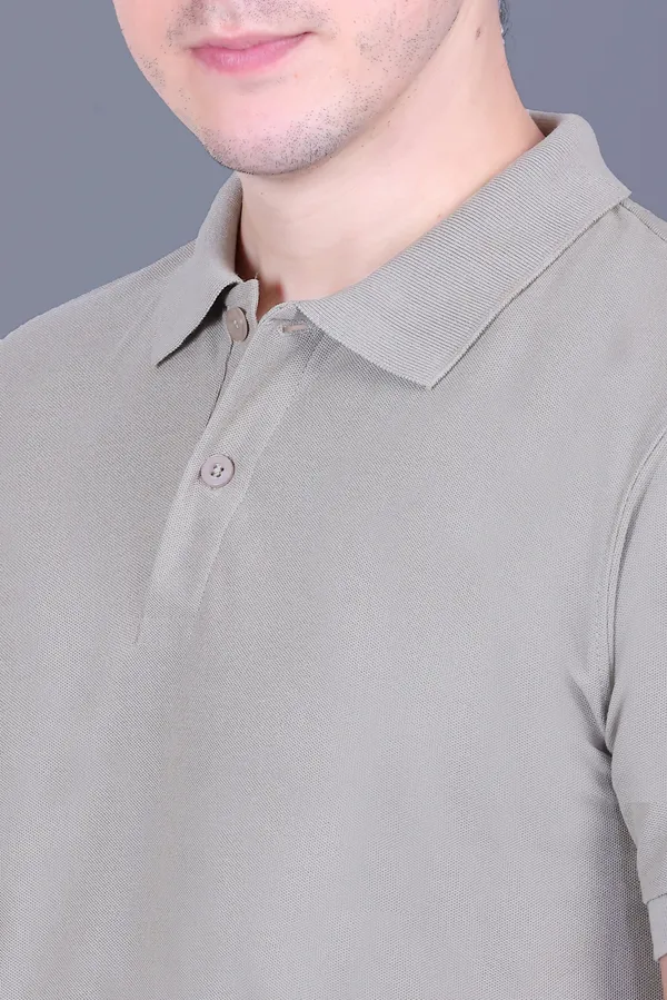 Men_Beige_Half_Sleeve_Polo_TShirt