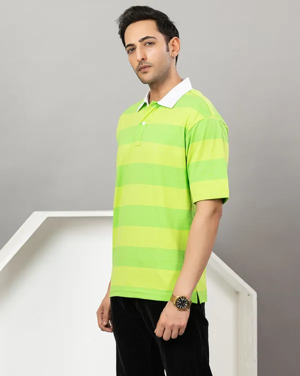 Men_Green_Striped_Rugby_Polo_TShirt_with_White_Collar