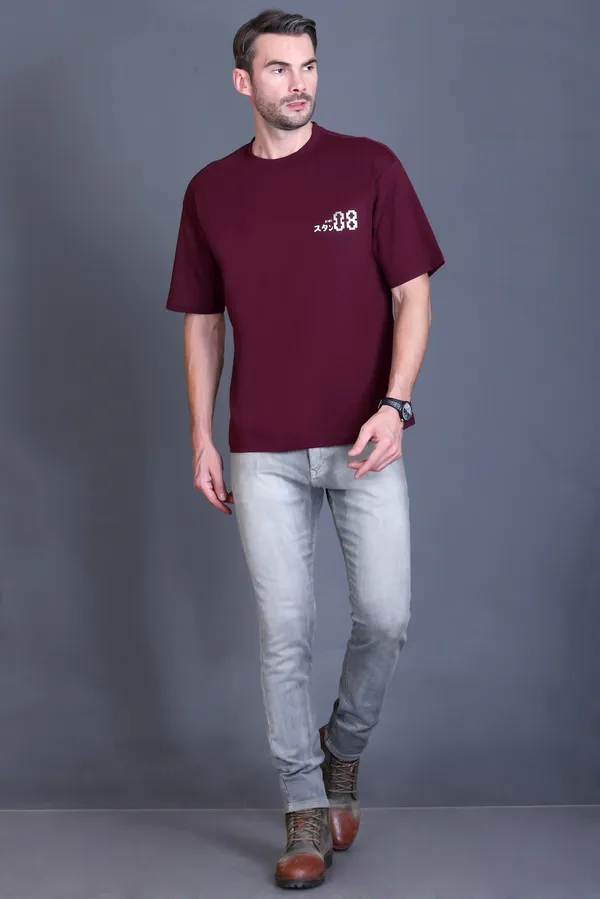 Maroon_Oversized_TShirt_with_Print_for_Men