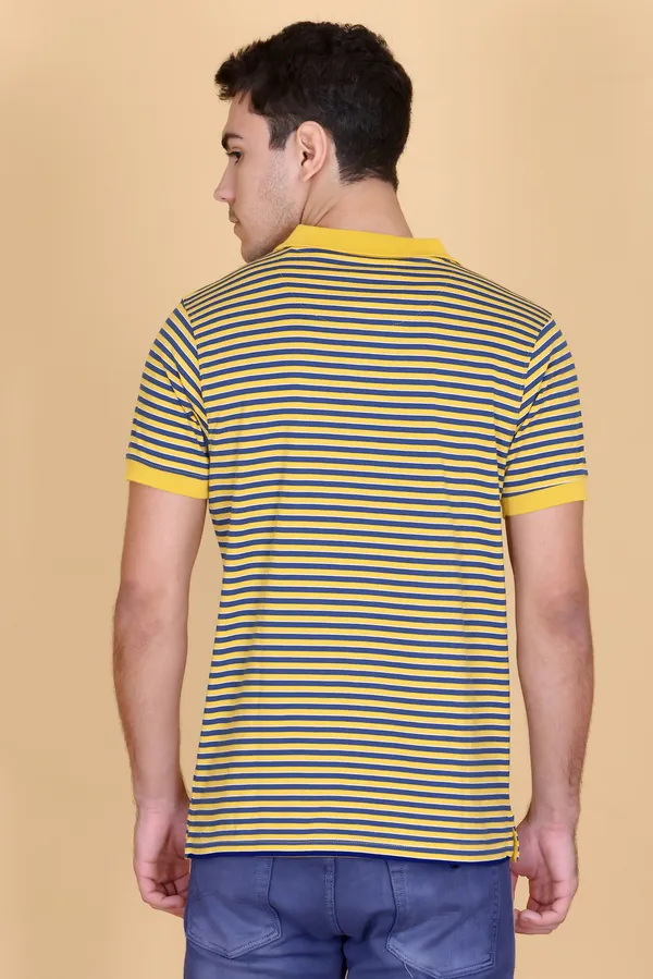 Men_Yellow_Striped_Polo_TShirt