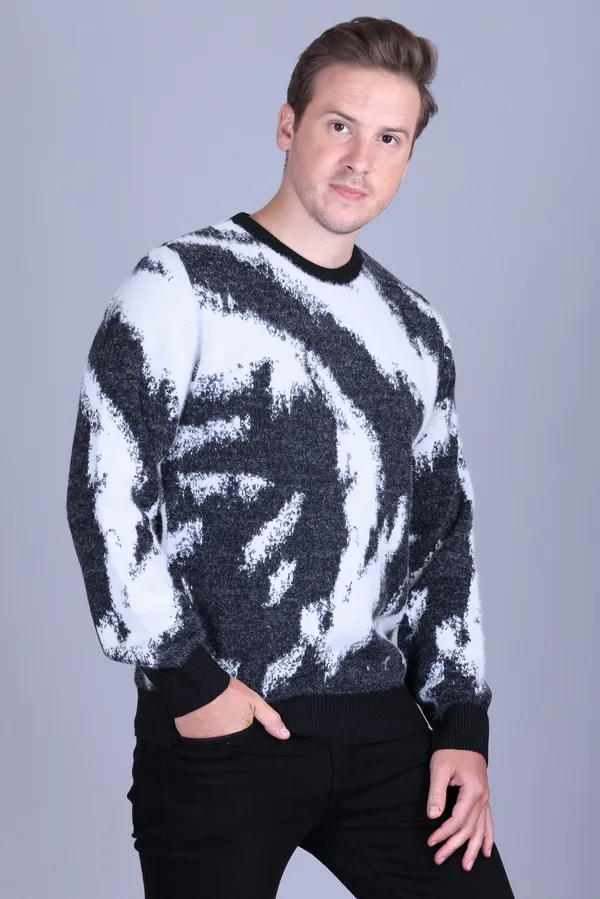 Black_and_White_Abstract_Pattern_Sweater_for_Men