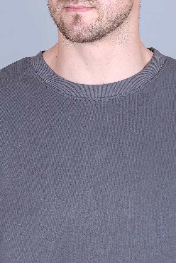 Men_Solid_Grey_Sweatshirt__Comfortable_Casual_Pullover