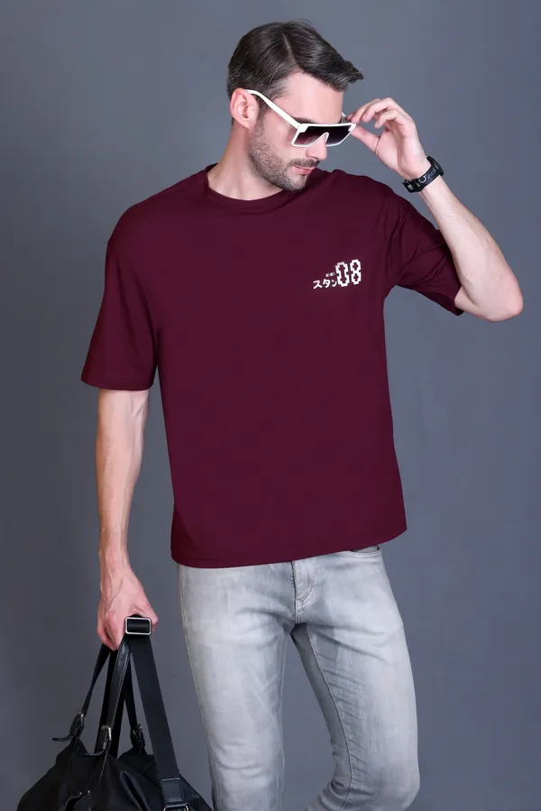 Maroon_Oversized_TShirt_with_Print_for_Men