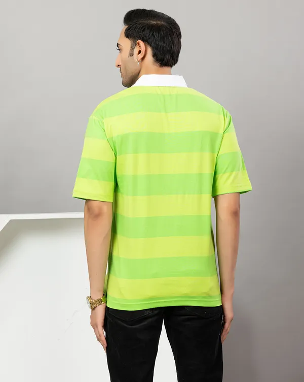 Men_Green_Striped_Rugby_Polo_TShirt_with_White_Collar