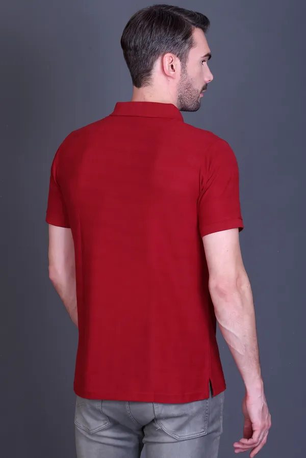 Men_Red_Polo_TShirt__Classic_Fit_Short_Sleeve_Casual_Collared_Shirt
