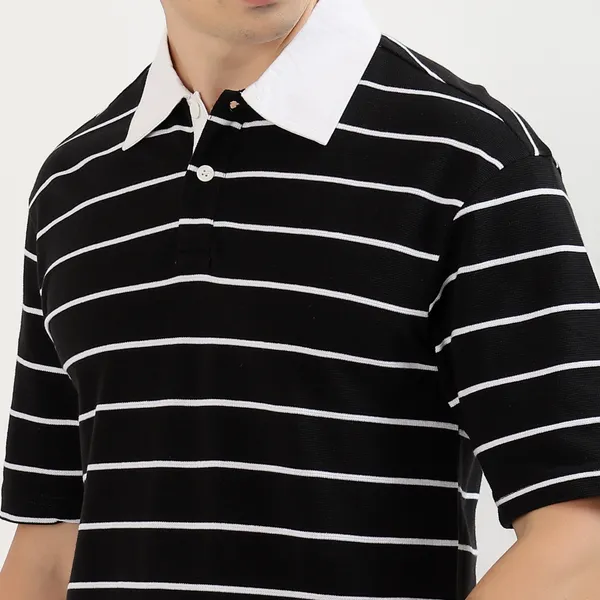Men_Black_and_White_Striped_Rugby_Polo_Shirt_with_White_Collar