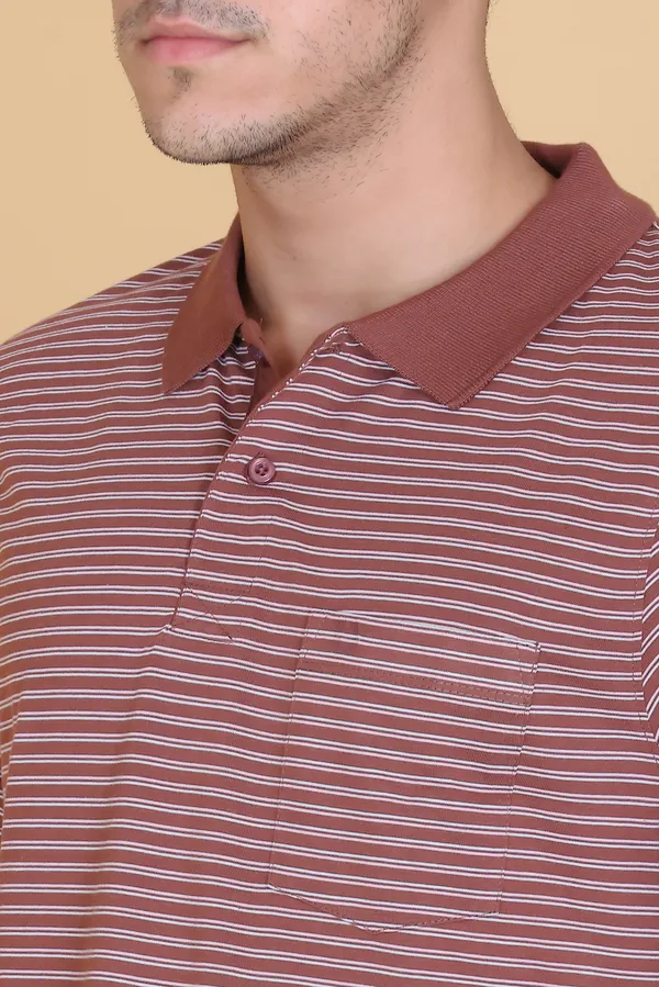 Men_Brown_Striped_Polo_TShirt_with_Collar
