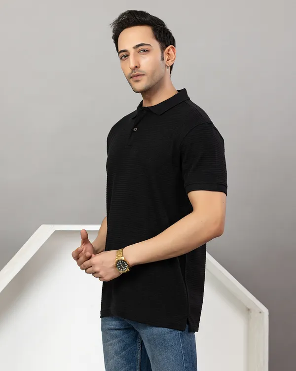 Classic_Black_Polo_Textured_Fabric_TShirt_for_Men