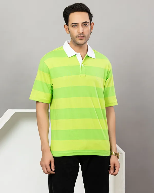 Men_Green_Striped_Rugby_Polo_TShirt_with_White_Collar