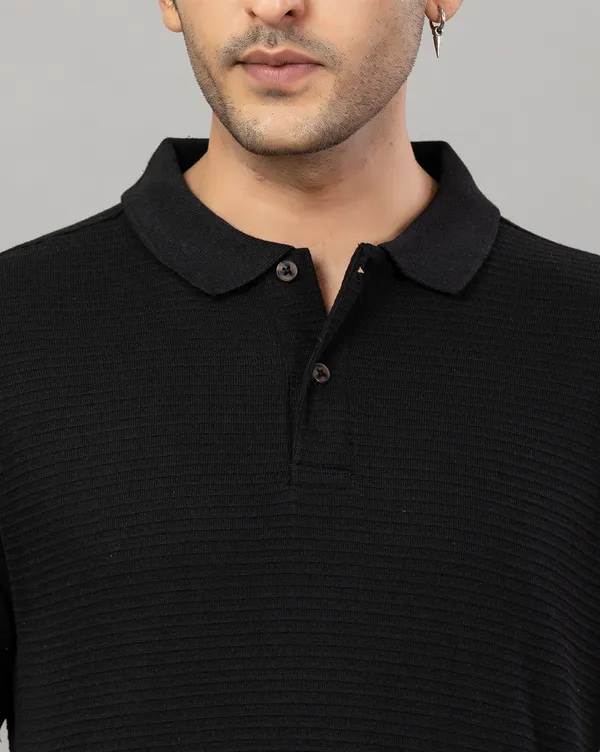 Classic_Black_Polo_Textured_Fabric_TShirt_for_Men