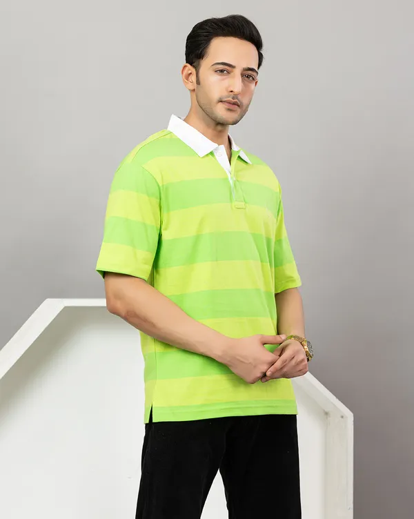 Men_Green_Striped_Rugby_Polo_TShirt_with_White_Collar