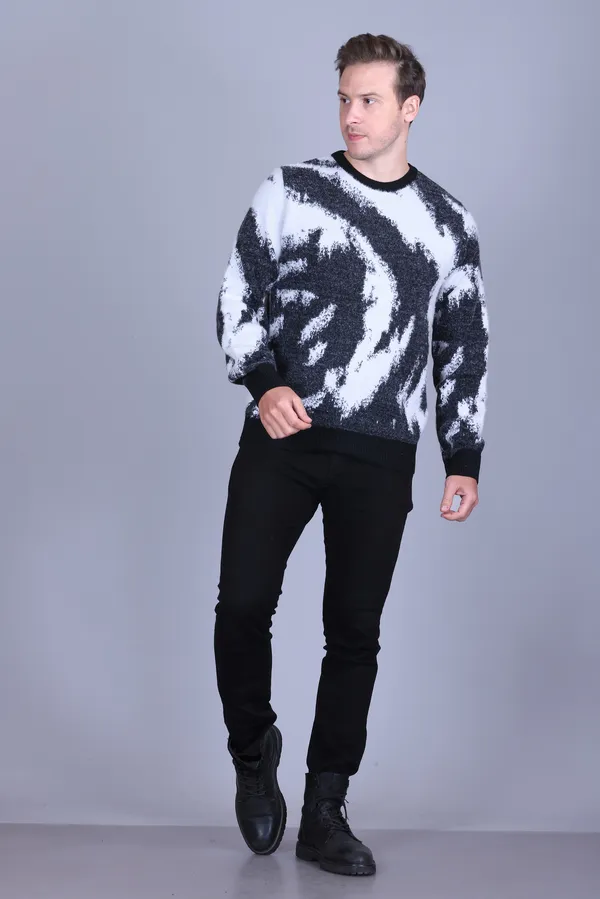 Black_and_White_Abstract_Pattern_Sweater_for_Men