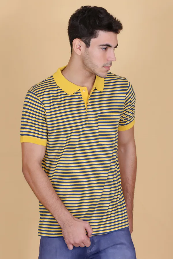 Men_Yellow_Striped_Polo_TShirt