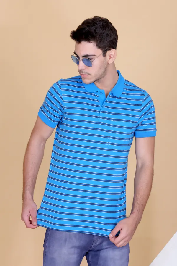 Men_Blue_Striped_Polo_TShirt