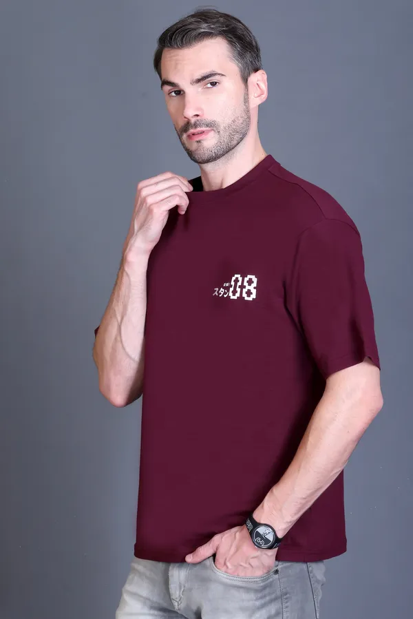 Maroon_Oversized_TShirt_with_Print_for_Men