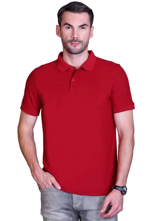 Men_Red_Polo_TShirt__Classic_Fit_Short_Sleeve_Casual_Collared_Shirt