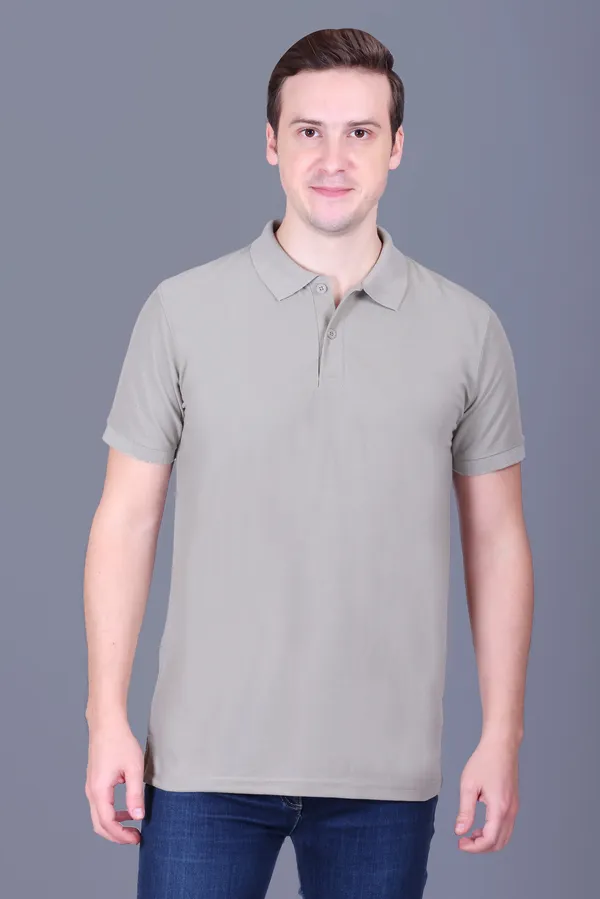 Men_Beige_Half_Sleeve_Polo_TShirt