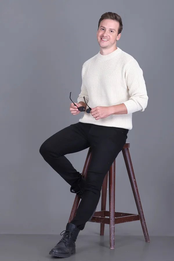 Men_Cream_Ribbed_Knit_Crew_Neck_Sweater