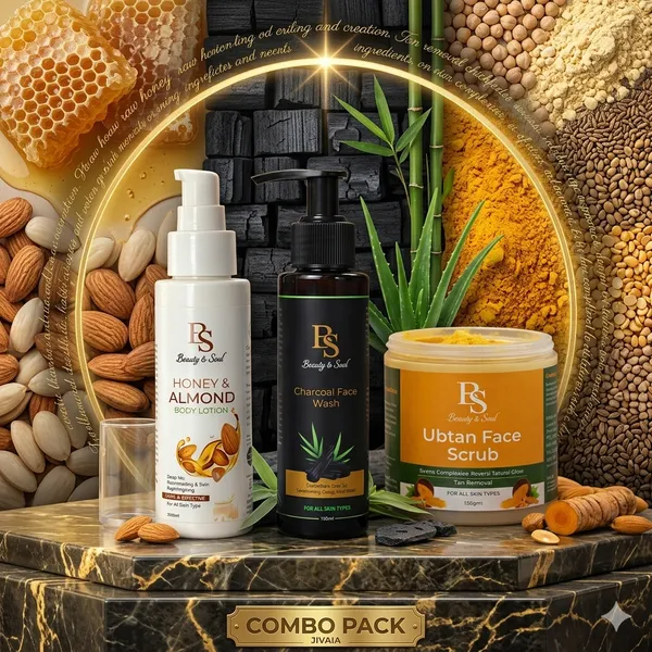 Beauty_And_Soul_Honey_And_Almond_Lotion,_Ubtan_Face_Scrub,_Charcoal_Face_Wash_Combo_Lotion,_Face_Scrub,_Face_Wash_For_Unisex