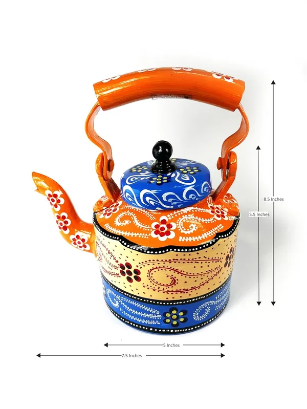 Handpainted_Tea_Kettle_And_Wooden_Tea_Glass_Holder_Combo_Pack_Of_2