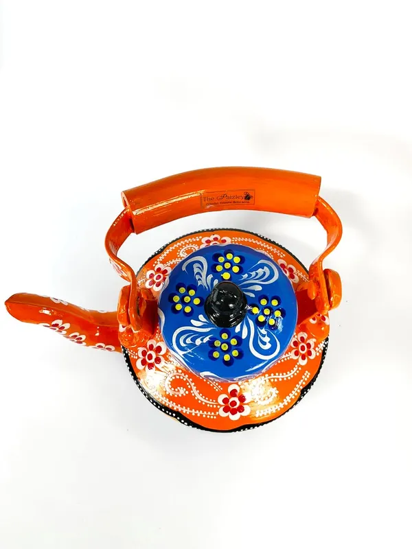 Handpainted_Tea_Kettle_Handicraft_Item_For_Home_Kitchen_Or_Home_Decoration_Size_22_X_12_5_Cm_350_Gm