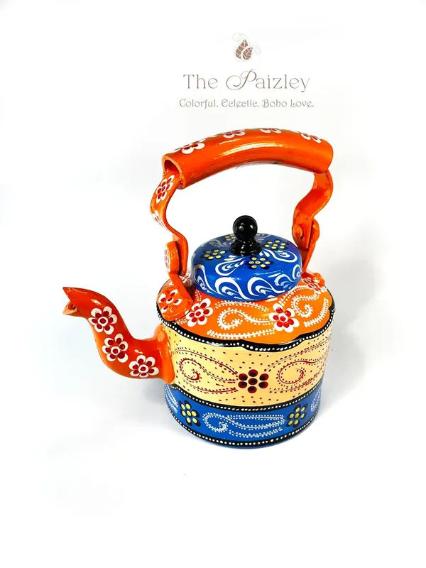 Handpainted_Tea_Kettle_Handicraft_Item_For_Home_Kitchen_Or_Home_Decoration_Size_22_X_12_5_Cm_350_Gm