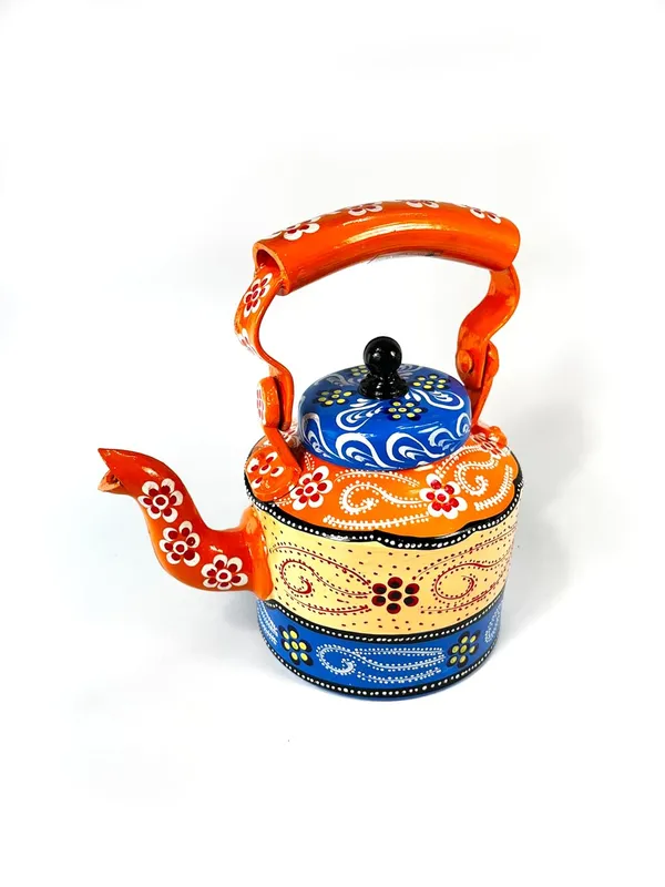 Handpainted_Tea_Kettle_And_Wooden_Tea_Glass_Holder_Combo_Pack_Of_2