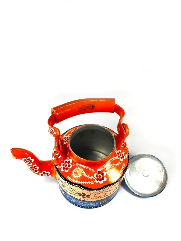 Handpainted_Tea_Kettle_Handicraft_Item_For_Home_Kitchen_Or_Home_Decoration_Size_22_X_12_5_Cm_350_Gm