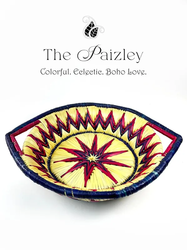 Handcrafted_Moonj_Storage_Bowl_With_Handles_Sustainable_Boho_Chic_Design_34_Cm_X_29_Cm_Navy_Blue_And_Maroon