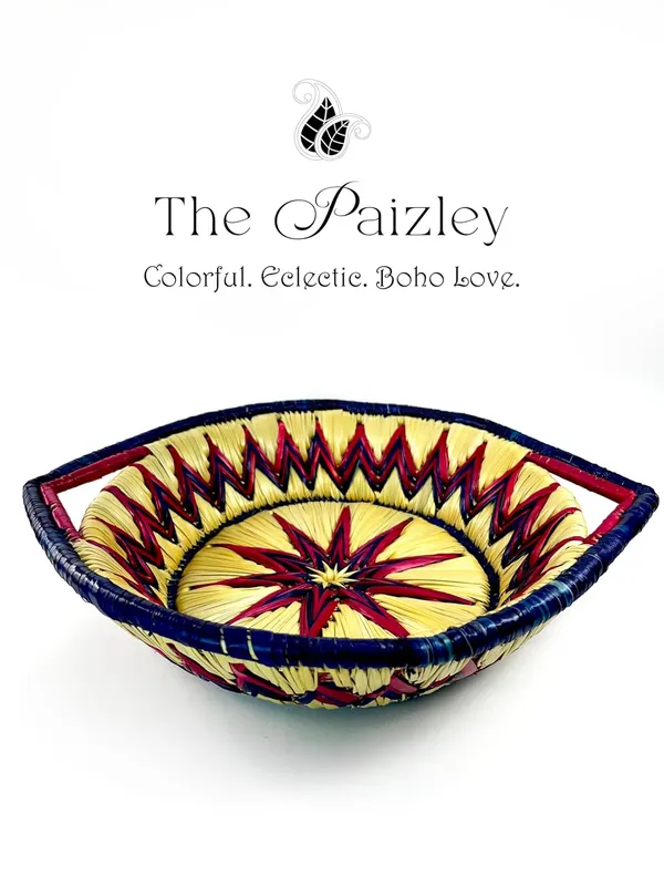 Handcrafted_Moonj_Storage_Bowl_With_Handles_Sustainable_Boho_Chic_Design_34_Cm_X_29_Cm_Navy_Blue_And_Maroon