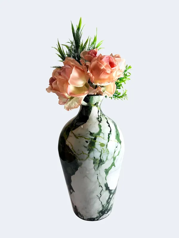 Handcrafted_Iron_Decorative_Vase_12_Inch_Green_White_Marble_Finish_Modern_Flower_Vase_For_Living_Room_Table_Shelf_Decor