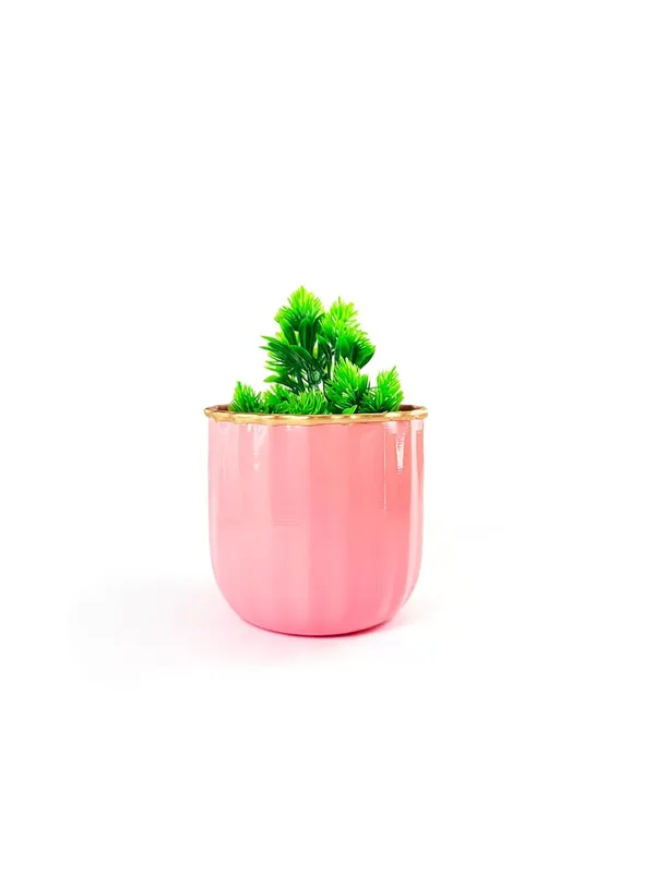 Decorative_Metal_Planter_Pots_Set_Of_2_Iron_With_Gold_Accent_Pastel_Blue_Pink_Boho_Chic_Style_For_Living_Room_Tabletop_Home_Decor